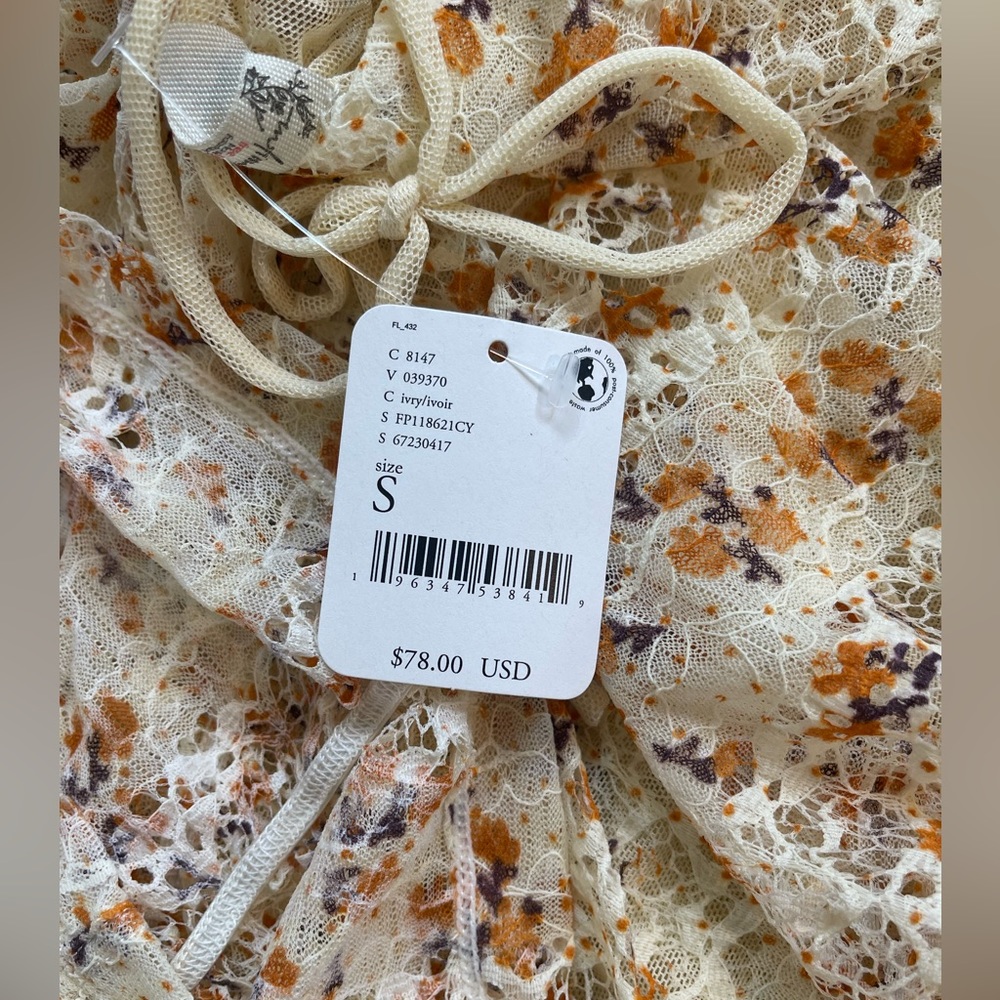 Free People Pucker Up Mini Slip, Brand new with tags, Size: S - Picture 4 of 5